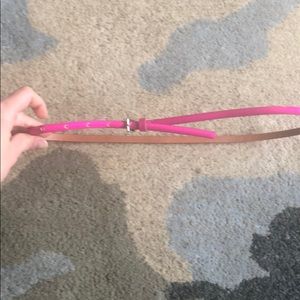Magenta Skinny Belt